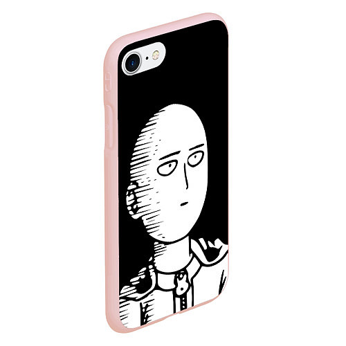 Чехол iPhone 7/8 матовый ONE-PUNCH MAN / 3D-Светло-розовый – фото 2