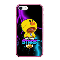 Чехол iPhone 7/8 матовый Brawl Stars SALLY LEON, цвет: 3D-малиновый