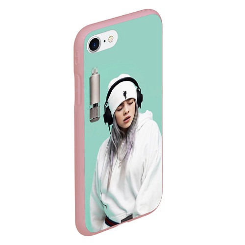 Чехол iPhone 7/8 матовый BILLIE EILISH / 3D-Баблгам – фото 2