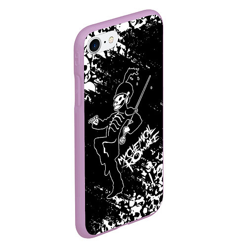 Чехол iPhone 7/8 матовый My Chemical Romance / 3D-Сиреневый – фото 2
