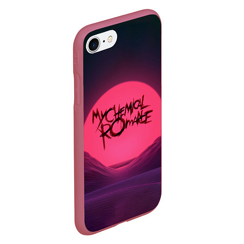 Чехол iPhone 7/8 матовый MCR Logo / 3D-Малиновый – фото 2