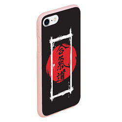 Чехол iPhone 7/8 матовый Айкидо, цвет: 3D-светло-розовый — фото 2