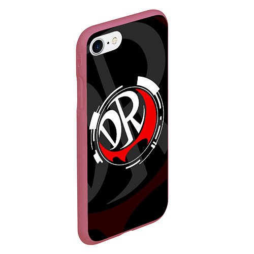 Чехол iPhone 7/8 матовый MONOKUMA DANGANRONPA / 3D-Малиновый – фото 2