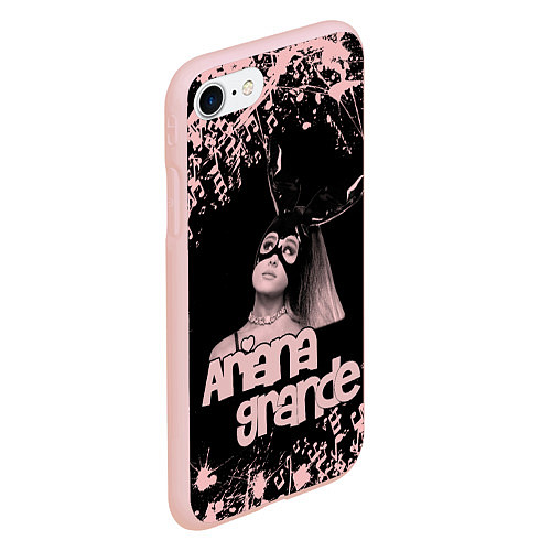 Чехол iPhone 7/8 матовый ARIANA GRANDE / 3D-Светло-розовый – фото 2