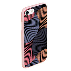 Чехол iPhone 7/8 матовый Абстрактный узор, цвет: 3D-светло-розовый — фото 2
