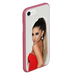 Чехол iPhone 7/8 матовый Ariana Grande Ариана Гранде, цвет: 3D-малиновый — фото 2