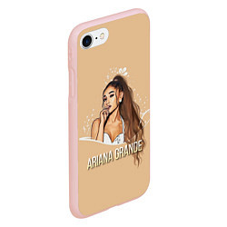 Чехол iPhone 7/8 матовый Ariana Grande Ариана Гранде, цвет: 3D-светло-розовый — фото 2