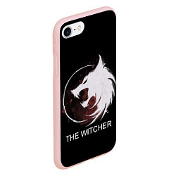 Чехол iPhone 7/8 матовый The Witcher, цвет: 3D-светло-розовый — фото 2