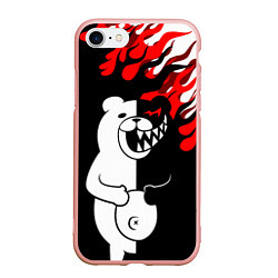 Чехол iPhone 7/8 матовый MONOKUMA, цвет: 3D-светло-розовый