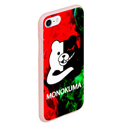 Чехол iPhone 7/8 матовый MONOKUMA, цвет: 3D-светло-розовый — фото 2