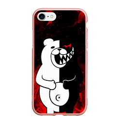 Чехол iPhone 7/8 матовый MONOKUMA, цвет: 3D-светло-розовый