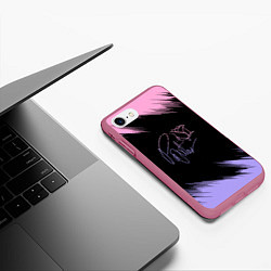 Чехол iPhone 7/8 матовый ТИКТОКЕР - PAYTON MOORMEIE, цвет: 3D-малиновый — фото 2