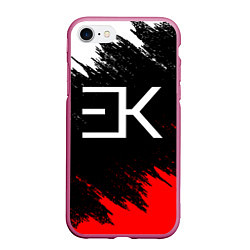 Чехол iPhone 7/8 матовый ЕГОР КРИД, цвет: 3D-малиновый