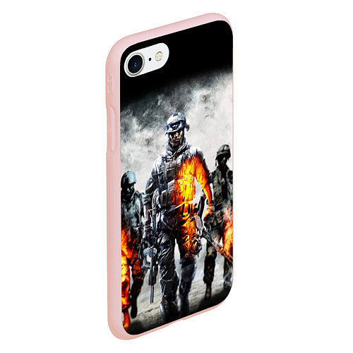 Чехол iPhone 7/8 матовый Battlefield / 3D-Светло-розовый – фото 2