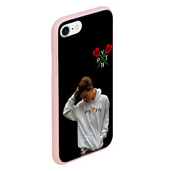 Чехол iPhone 7/8 матовый ТИКТОКЕР - PAYTON MOORMEIE, цвет: 3D-светло-розовый — фото 2