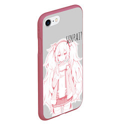 Чехол iPhone 7/8 матовый Kawaii loli anime, цвет: 3D-малиновый — фото 2