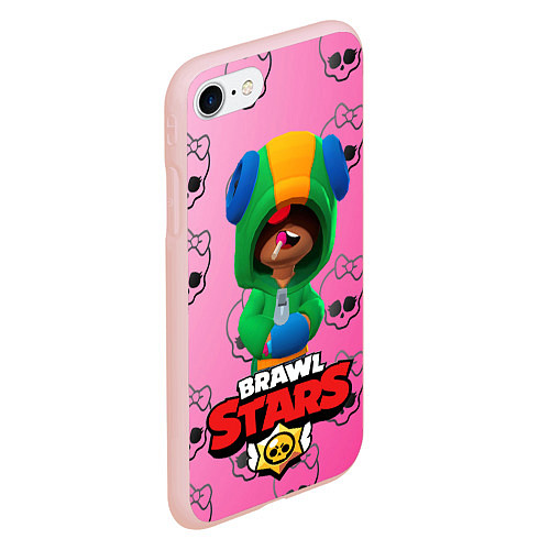 Чехол iPhone 7/8 матовый Brawl stars / 3D-Светло-розовый – фото 2
