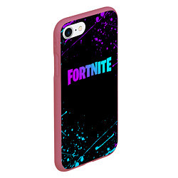 Чехол iPhone 7/8 матовый FORTNITE, цвет: 3D-малиновый — фото 2