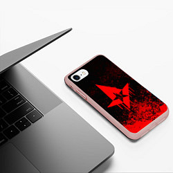 Чехол iPhone 7/8 матовый ASTRALIS, цвет: 3D-светло-розовый — фото 2