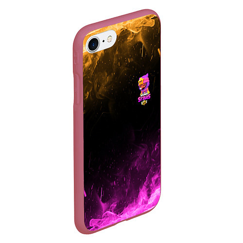 Чехол iPhone 7/8 матовый Brawl Stars Sandy / 3D-Малиновый – фото 2