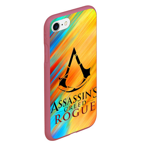 Чехол iPhone 7/8 матовый Assassin's Creed: Rogue / 3D-Малиновый – фото 2