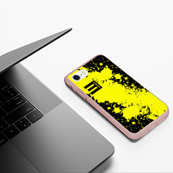 Чехол iPhone 7/8 матовый Eminem, цвет: 3D-светло-розовый — фото 2