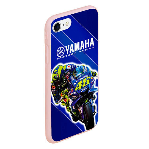 Чехол iPhone 7/8 матовый Valentino Rossi / 3D-Светло-розовый – фото 2