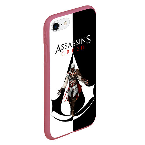 Чехол iPhone 7/8 матовый Assassin’s Creed / 3D-Малиновый – фото 2