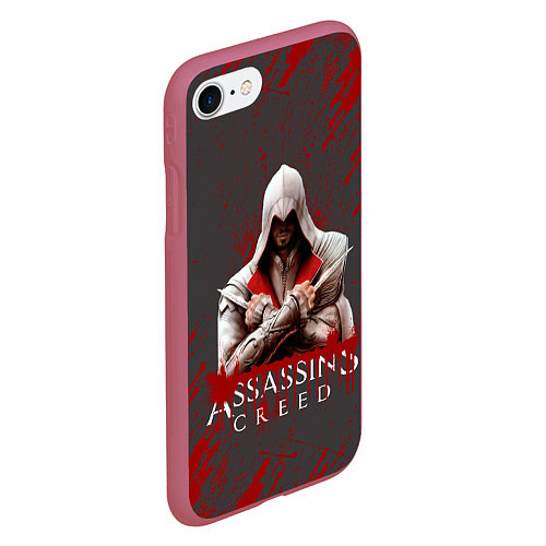 Чехол iPhone 7/8 матовый Assassin’s Creed / 3D-Малиновый – фото 2