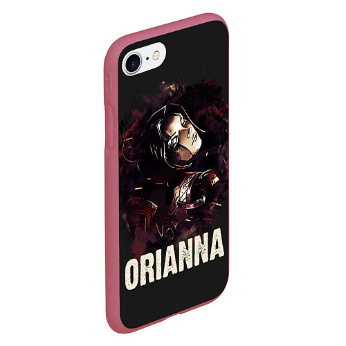 Чехол iPhone 7/8 матовый Orianna / 3D-Малиновый – фото 2