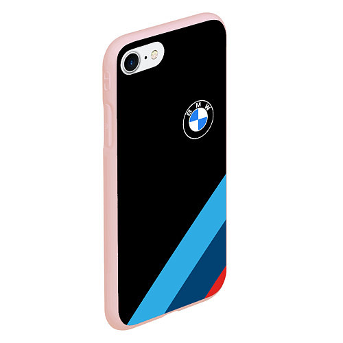 Чехол iPhone 7/8 матовый BMW / 3D-Светло-розовый – фото 2