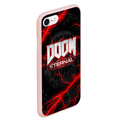 Чехол iPhone 7/8 матовый DOOM ETERNAL, цвет: 3D-светло-розовый — фото 2