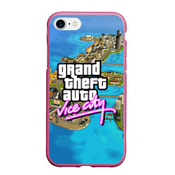 Чехол iPhone 7/8 матовый GRAND THEFT AUTO:VICE CITY