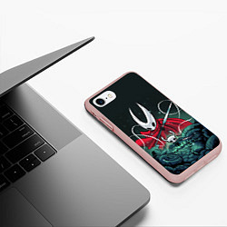 Чехол iPhone 7/8 матовый Hollow Knight, цвет: 3D-светло-розовый — фото 2