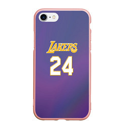 Чехол iPhone 7/8 матовый Los Angeles Lakers Kobe Brya