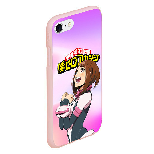 Чехол iPhone 7/8 матовый MY HERO ACADEMIA / 3D-Светло-розовый – фото 2