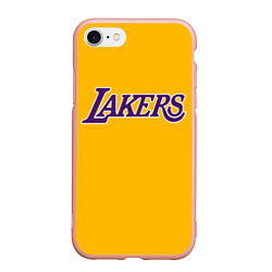 Чехол iPhone 7/8 матовый Kobe Bryant, цвет: 3D-светло-розовый