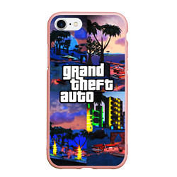 Чехол iPhone 7/8 матовый GTA