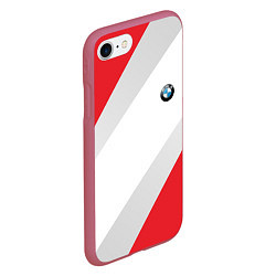 Чехол iPhone 7/8 матовый БМВ, цвет: 3D-малиновый — фото 2