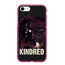 Чехол iPhone 7/8 матовый Kindred, цвет: 3D-малиновый