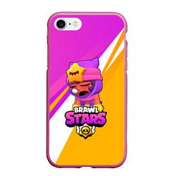 Чехол iPhone 7/8 матовый Brawl stars Sandy, цвет: 3D-малиновый