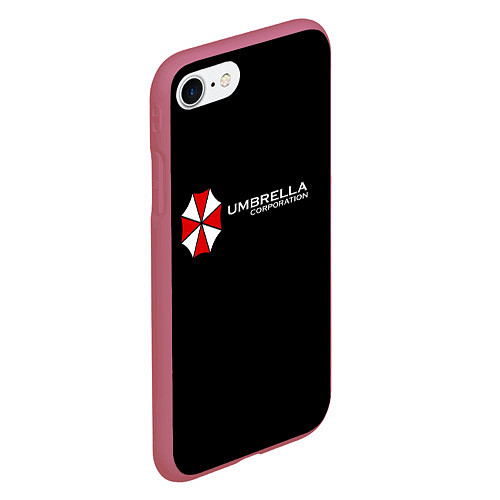 Чехол iPhone 7/8 матовый Umbrella Corporation / 3D-Малиновый – фото 2