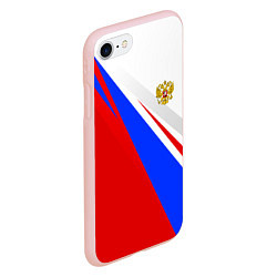 Чехол iPhone 7/8 матовый Россия, цвет: 3D-светло-розовый — фото 2