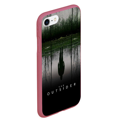 Чехол iPhone 7/8 матовый The Outsider / 3D-Малиновый – фото 2
