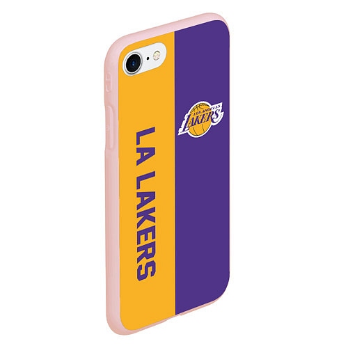 Чехол iPhone 7/8 матовый LA LAKERS / 3D-Светло-розовый – фото 2