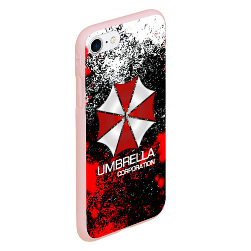 Чехол iPhone 7/8 матовый UMBRELLA CORP / 3D-Светло-розовый – фото 2