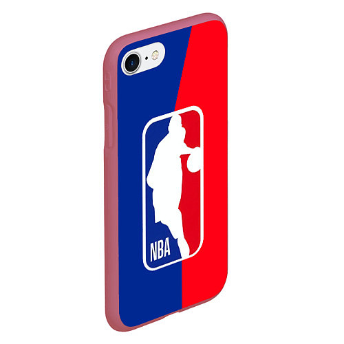 Чехол iPhone 7/8 матовый NBA Kobe Bryant / 3D-Малиновый – фото 2