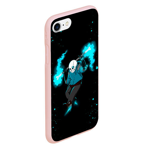 Чехол iPhone 7/8 матовый Undertale / 3D-Светло-розовый – фото 2