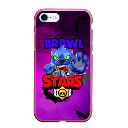 Чехол iPhone 7/8 матовый BRAWL STARS LEON WOLF