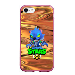 Чехол iPhone 7/8 матовый Brawl stars, цвет: 3D-малиновый